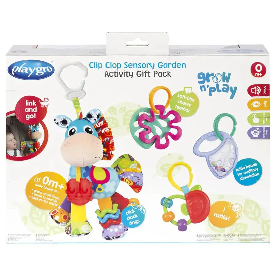 Playgro Clip Clop Sensory Garden Activity Gift Pack