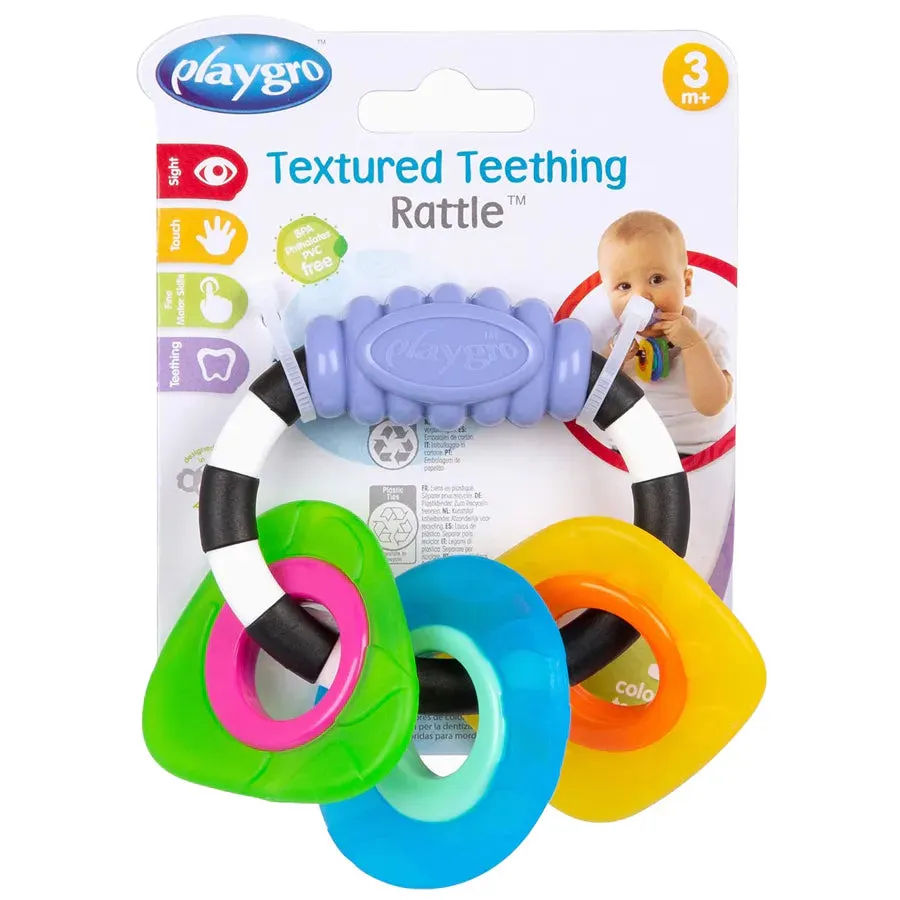 Playgro Textured Teething Rattle