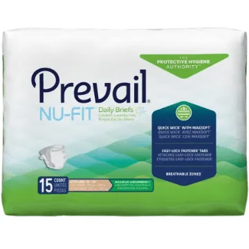 Prevail Nu-Fit Briefs, Heavy Absorbent Diapers With Tabs