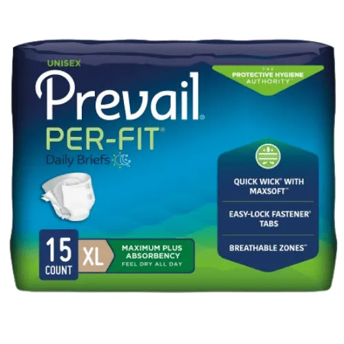 Prevail Per-Fit Briefs, Heavy Absorbent Diapers With Tabs