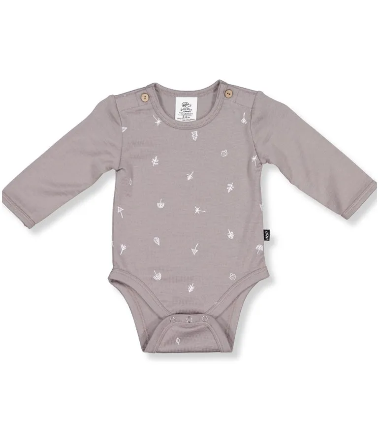 Riley Merino Bodysuit - Taupe Nature