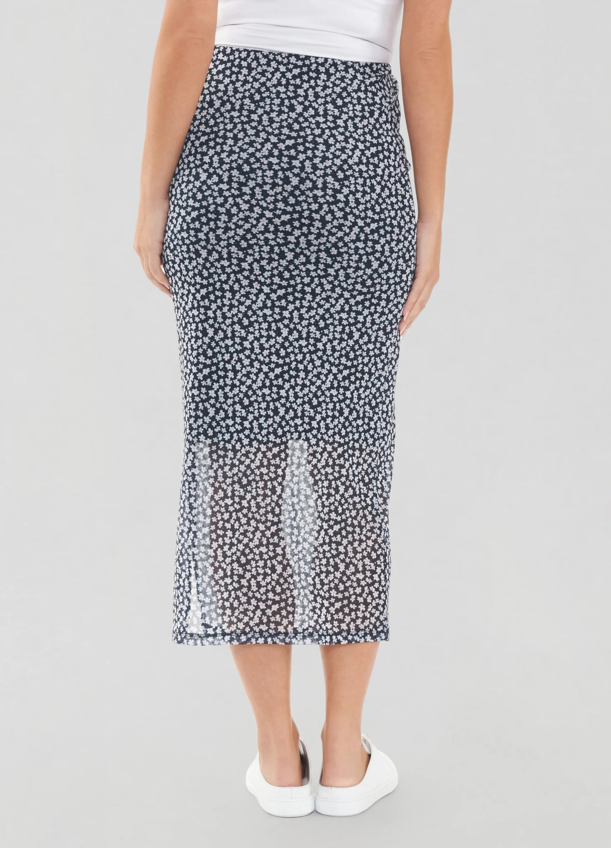 Ripe Maternity Kara Mesh Maternity Midi Skirt