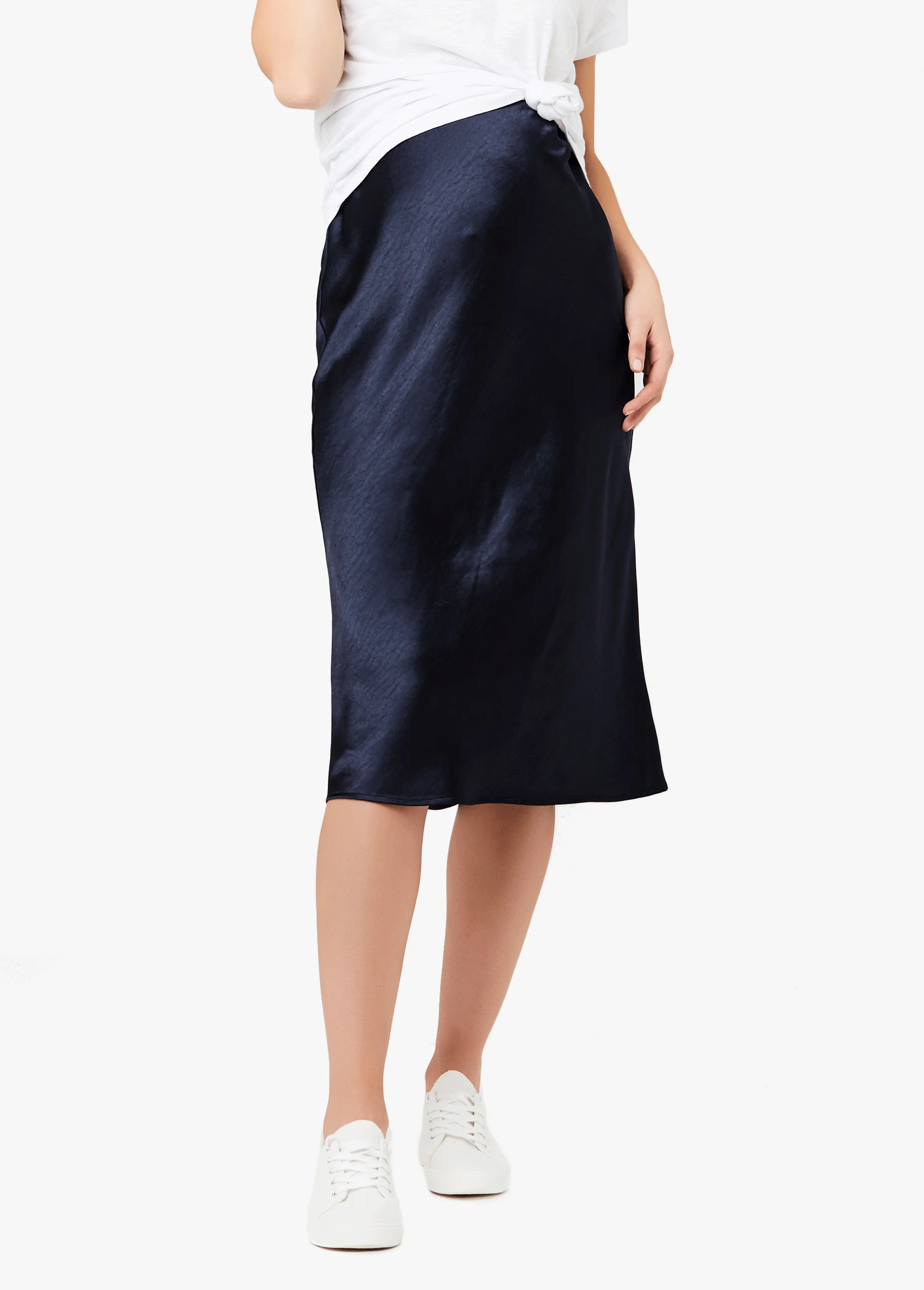 Ripe Maternity Lexie Satin Maternity Midi Skirt