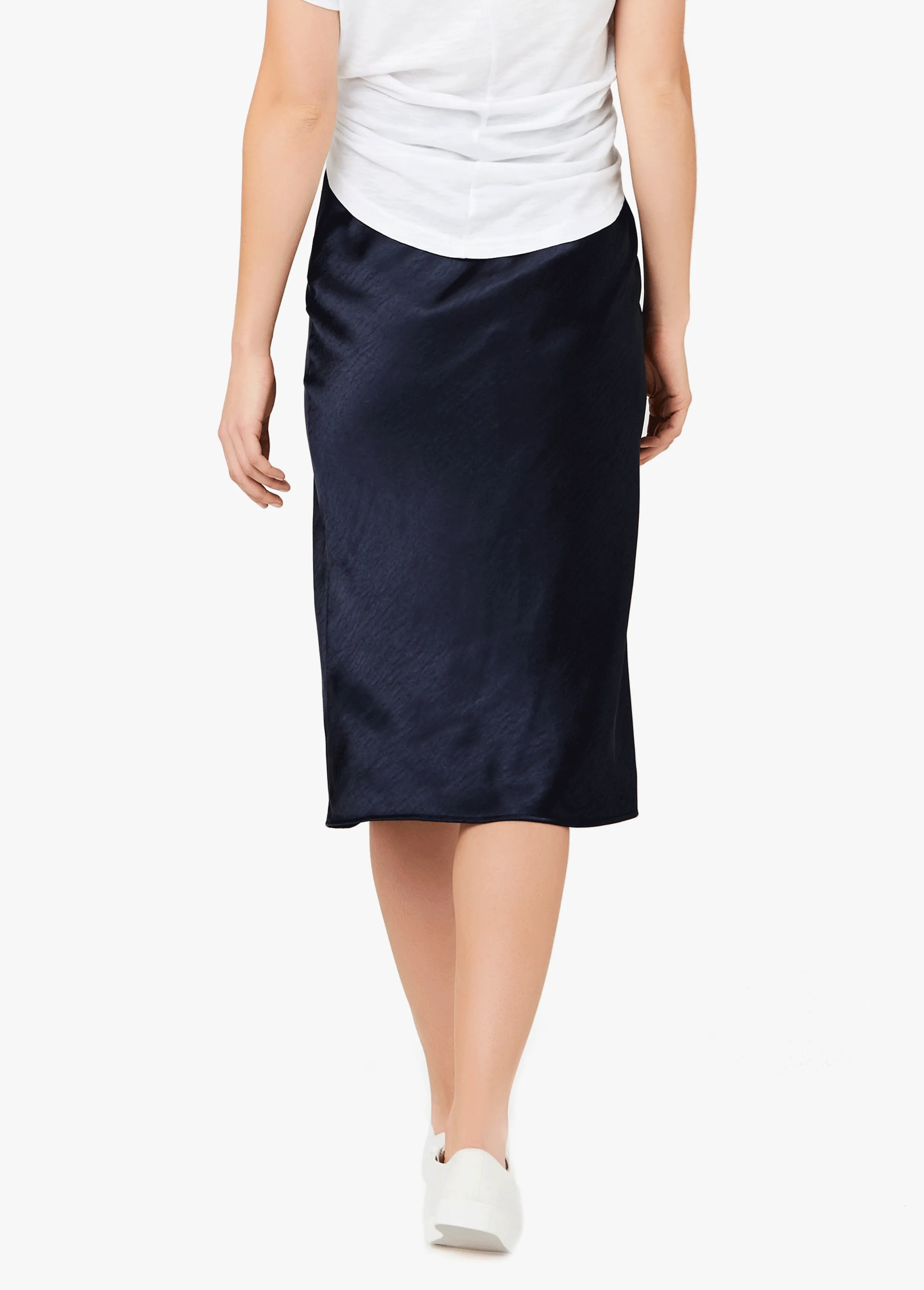 Ripe Maternity Lexie Satin Maternity Midi Skirt