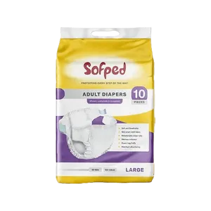 SOFPED ADULT DIAPERS LARGE SIZE 10PCS