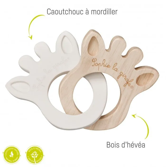 Sophie la girafe So'pure Rubber&Wood Silhouette Rings