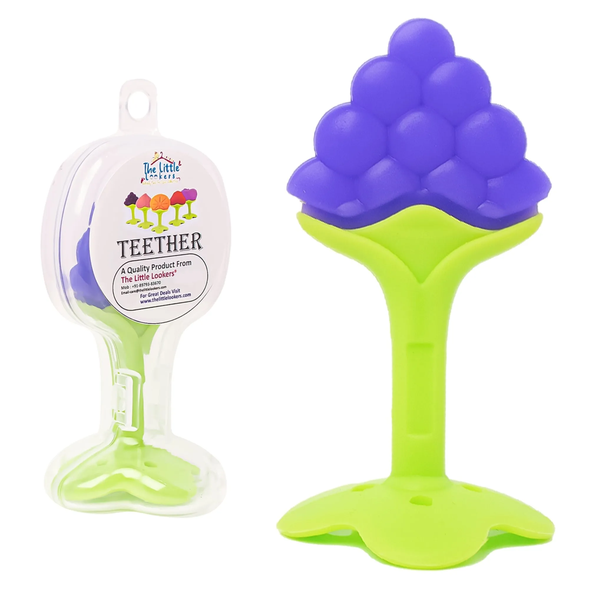 The Little Lookers Single Silicone Fruit Shape Teether for Baby/Toddlers/Infants/Children