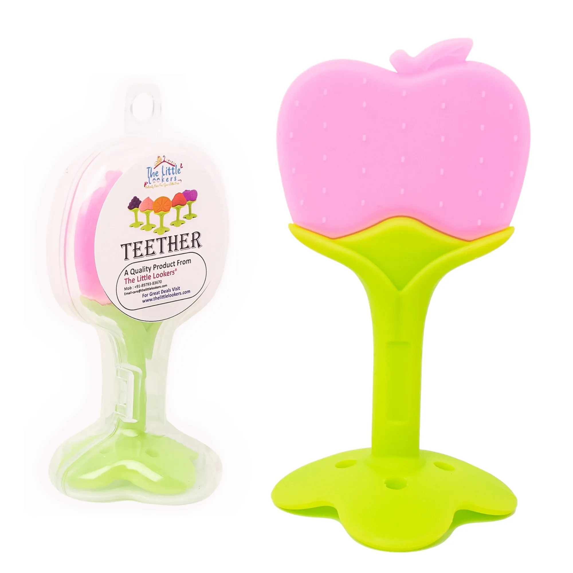 The Little Lookers Single Silicone Fruit Shape Teether for Baby/Toddlers/Infants/Children