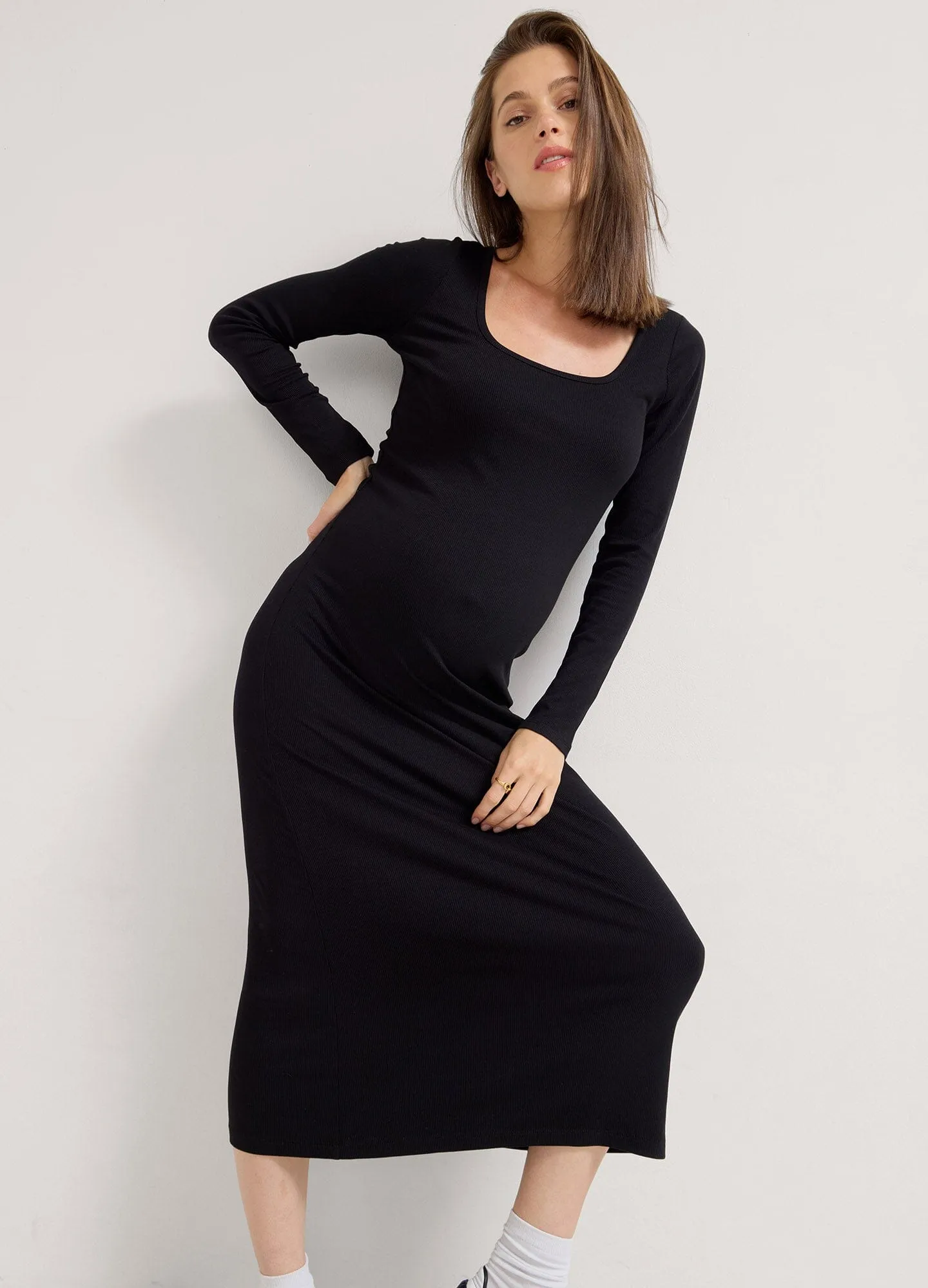 The Longsleeve Rib Dress