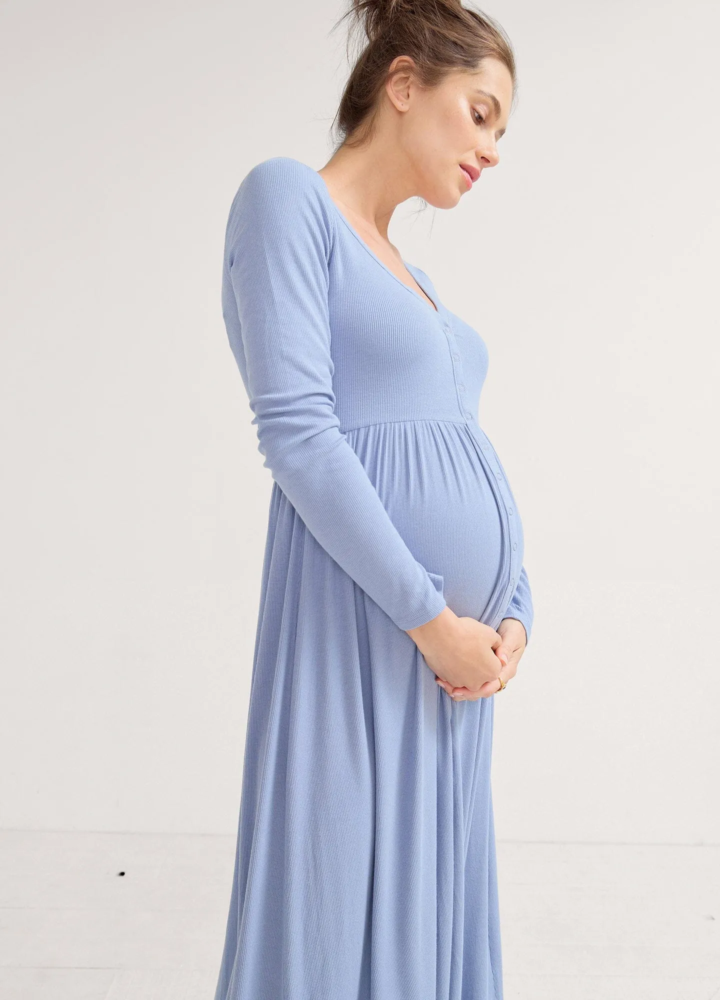 The Softest Rib Nursing Dress