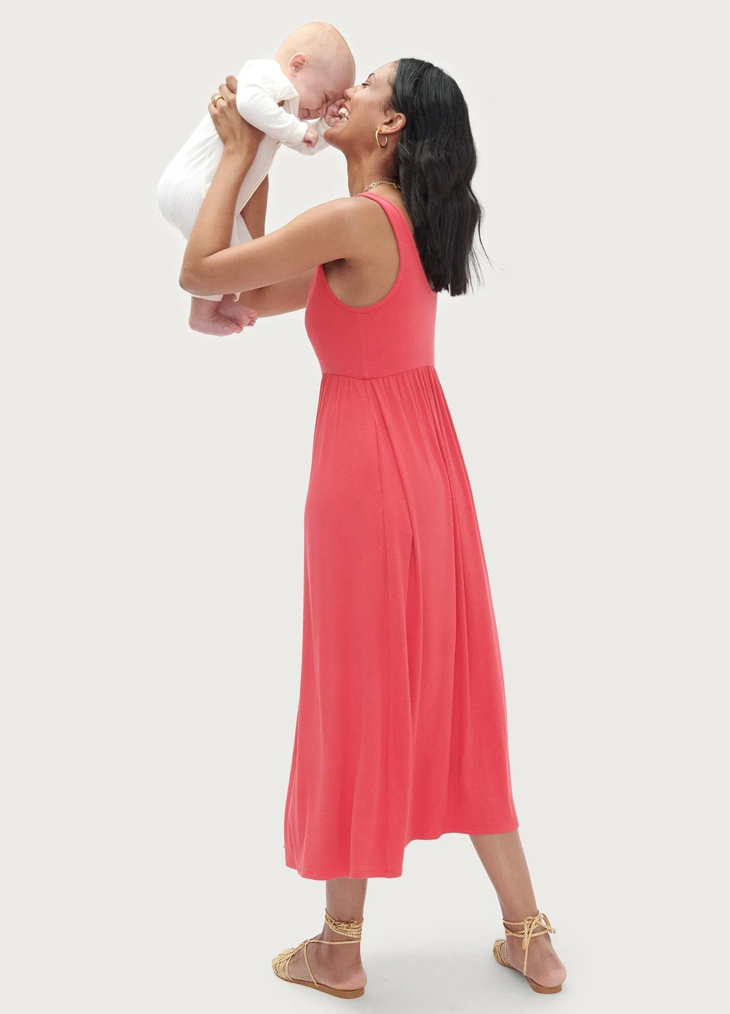 The Softest Rib Nursing Tank Dress