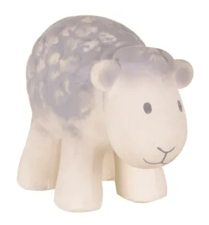 Tikiri Collection Sheep - Natural Rubber Baby Rattle and Bath Toy