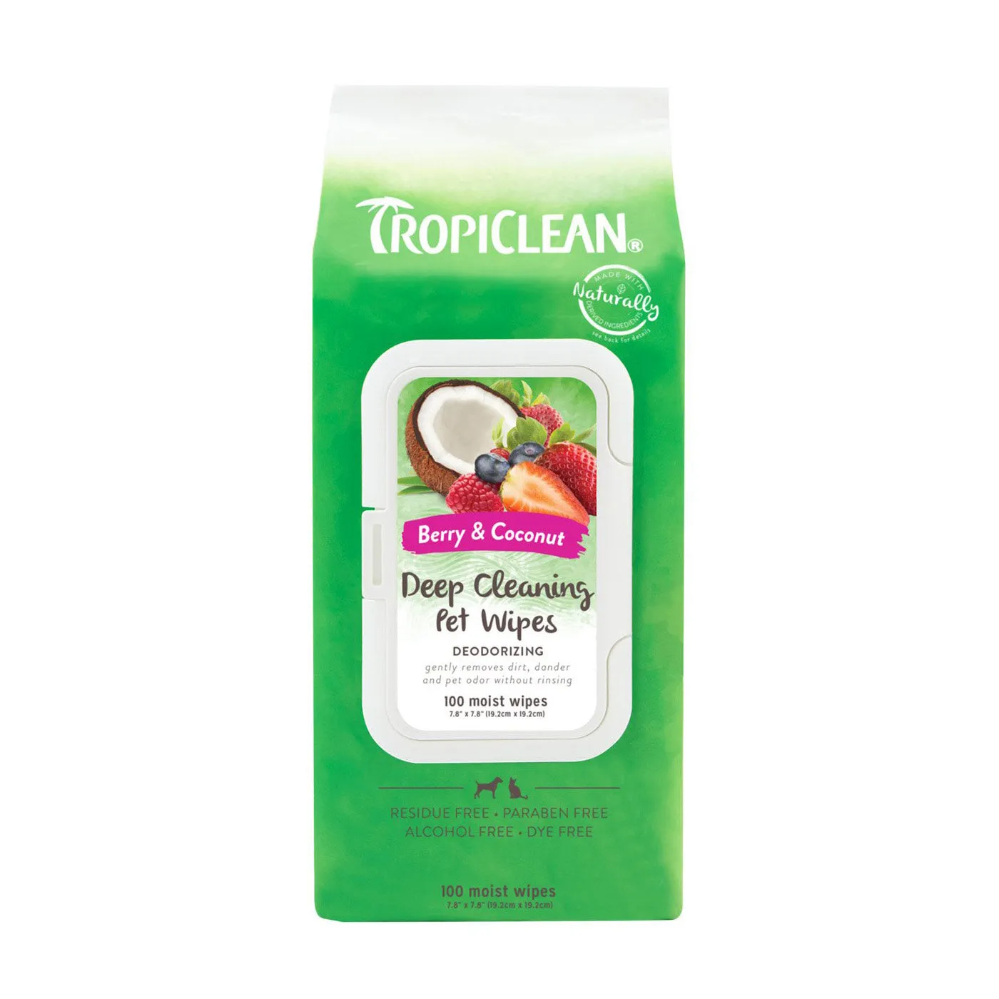 TropiClean Deep Cleaning Wipes