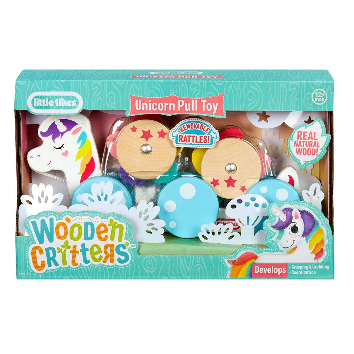 Wooden Critters™ Pull Toy - Unicorn