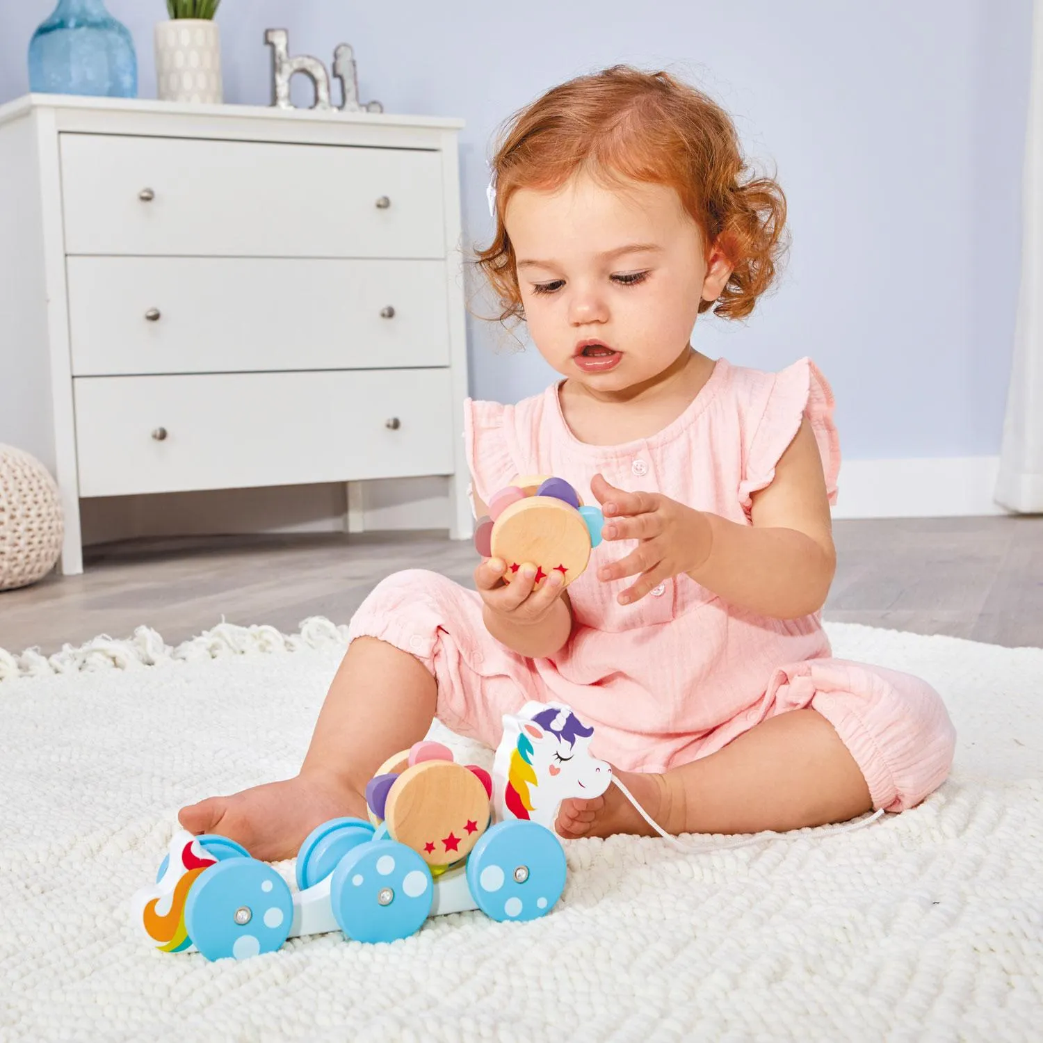 Wooden Critters™ Pull Toy - Unicorn