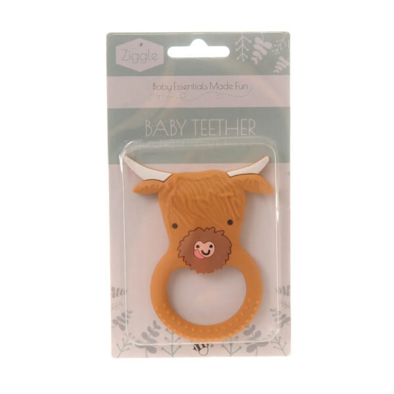 Ziggle Baby Highland Cow Teether